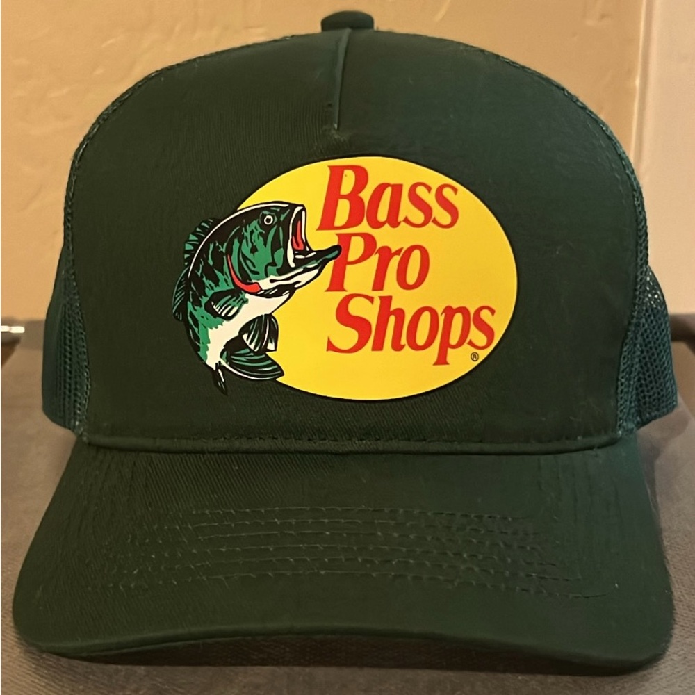 Bass Pro Shops Green Fishing Cap